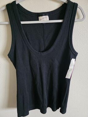 Universal Thread Black Ribbed Scoop Tank